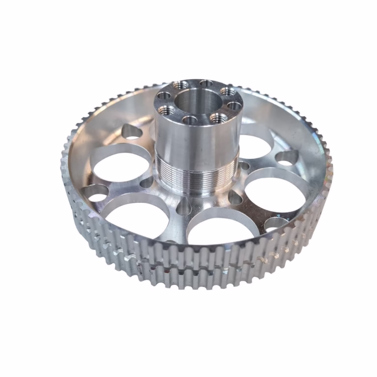 nylon 66 cnc machining service part on a machine table