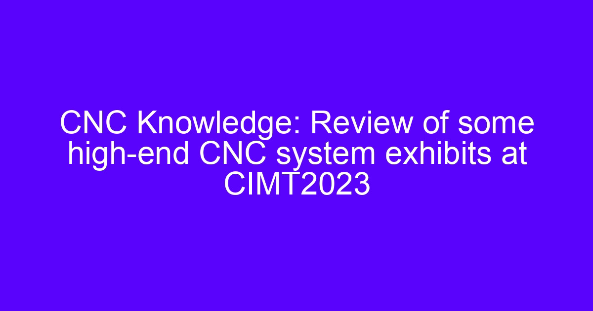 CNC informatique system control unit and machine interface