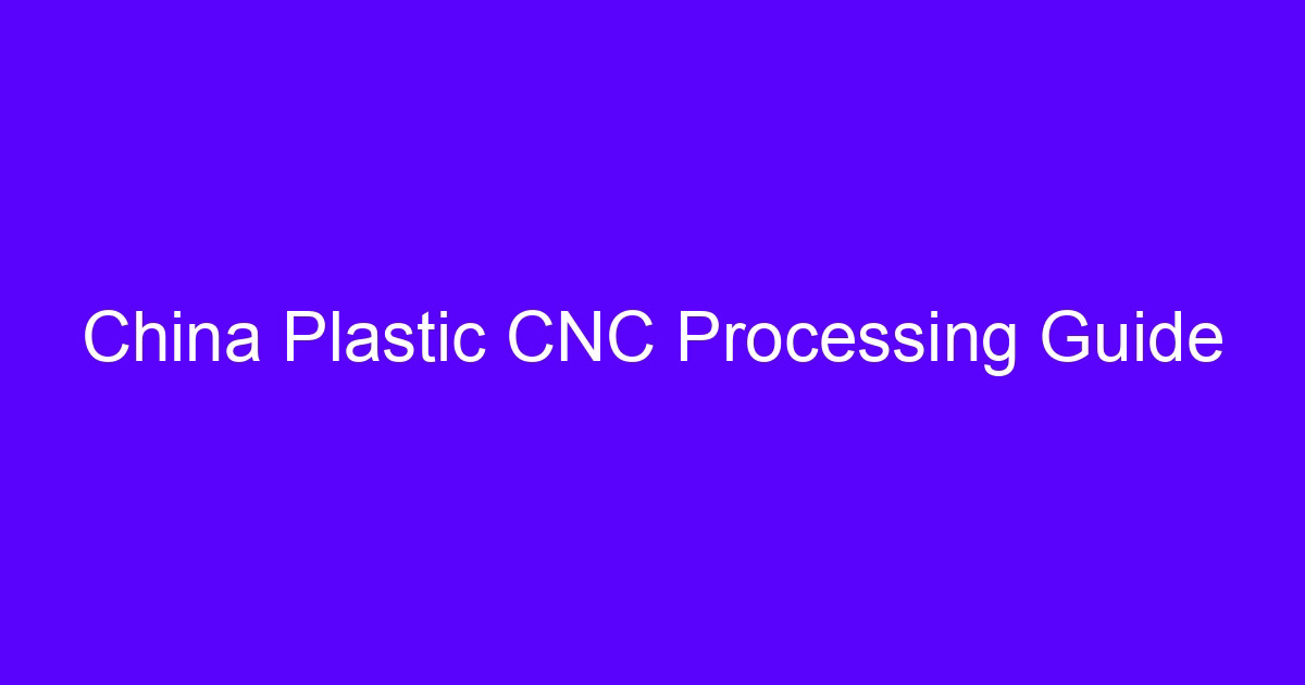 Quality of plastic CNC processing guide for engineering parts