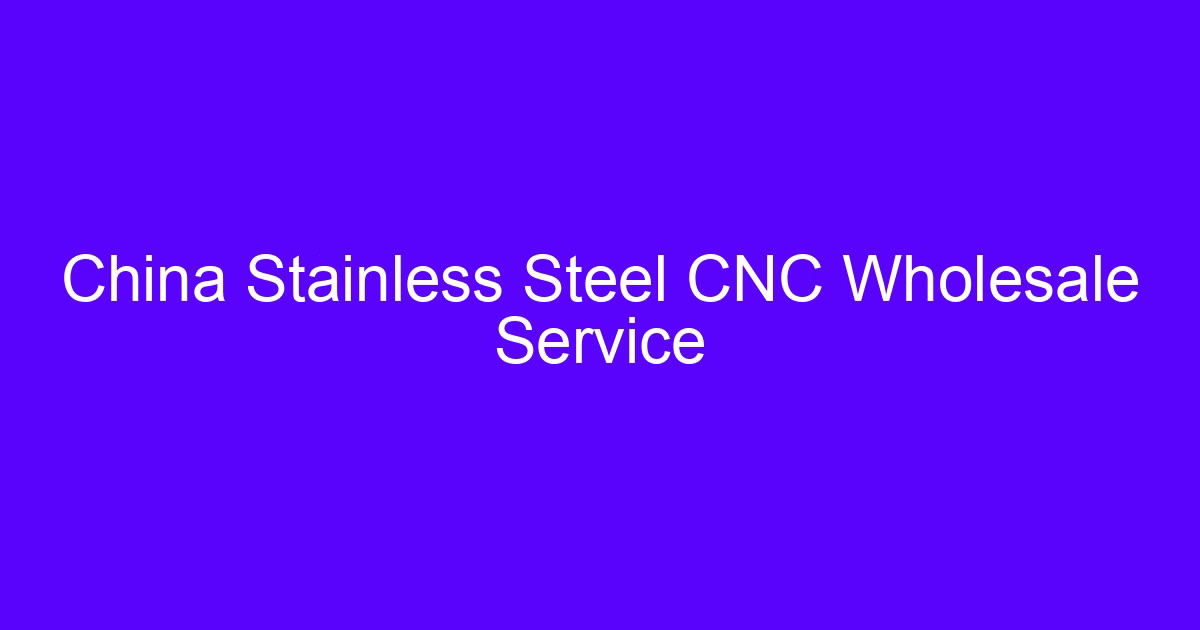Wholesale brass CNC processing services on stainless and brass parts