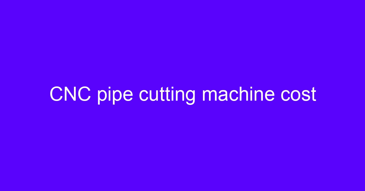 Fiber laser pipe cutting machine cutting a metal tube
