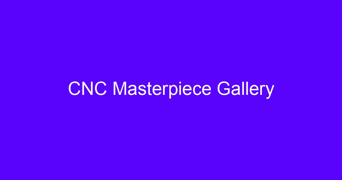 CNC processing gallery of machined metal parts