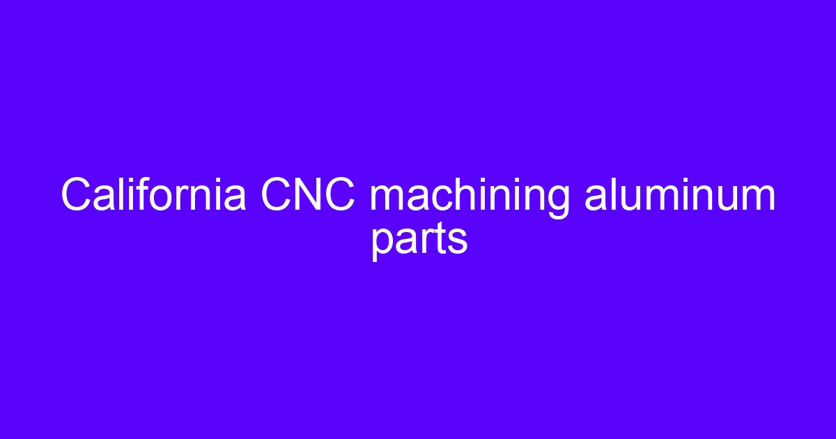 Comprehensive processing technology of aluminum products on a CNC machine