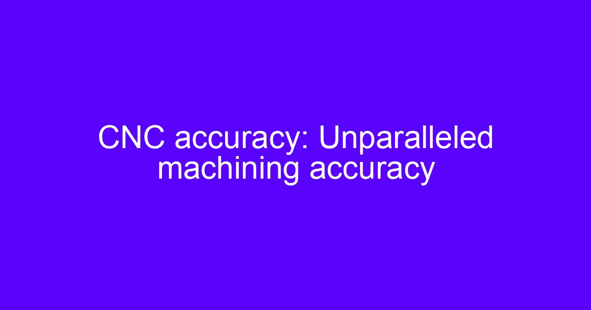CNC accuracy unparalleled: machined metal component held on a five-axis table