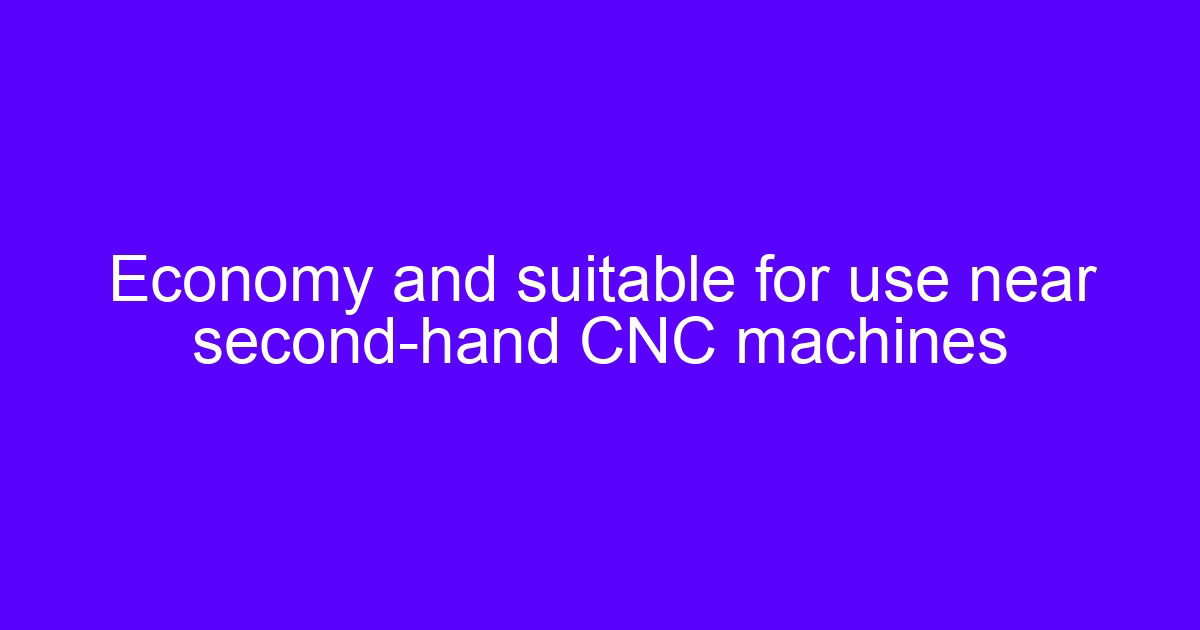 Second-hand CNC milling machine in a machine shop