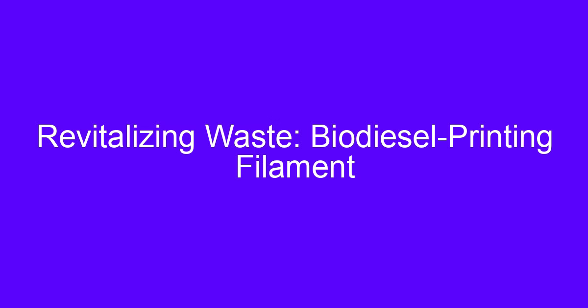 New 3D printing technology producing a bio-based composite part