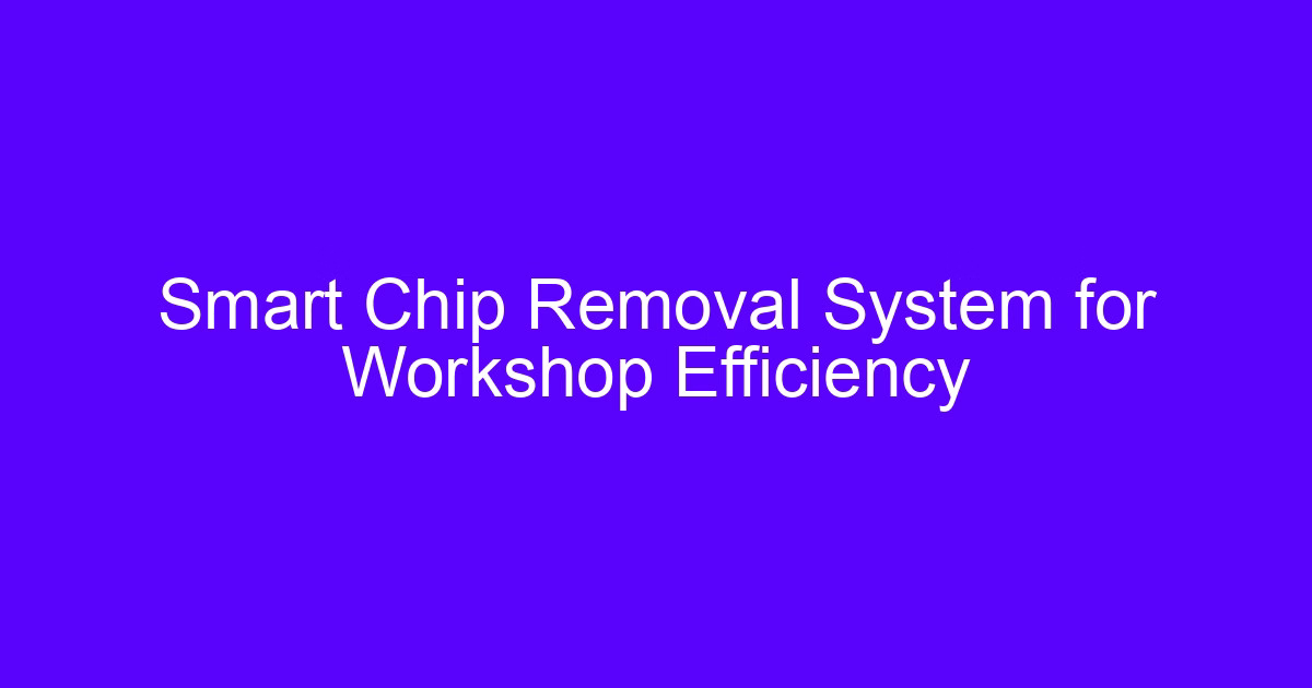 Injection molding CNC workshop cell with smart chip removal and machine monitoring