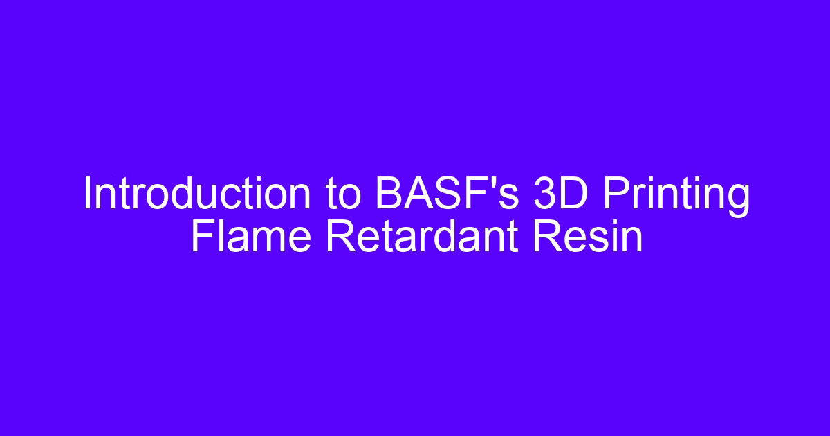 How to deal with 3D printing resin: flame retardant resin print