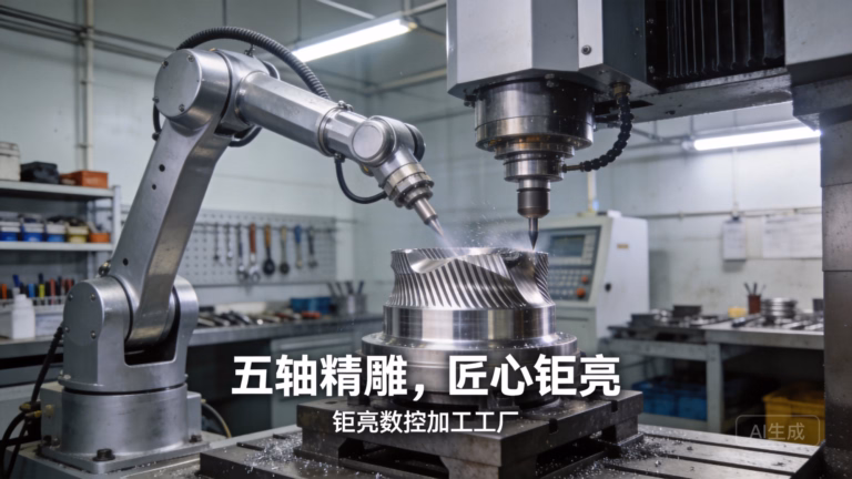 cnc machine center services on a 5-axis machining center