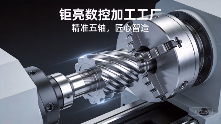 cnc machining service metal part on a machining center