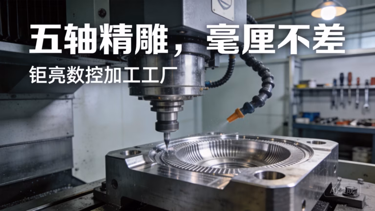 custom cnc precision machine services on a 5-axis machining center